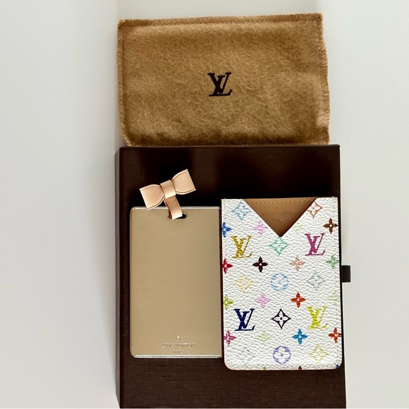 Louis Vuitton multi-colored monogram case with mirror - Picture 3 of 6